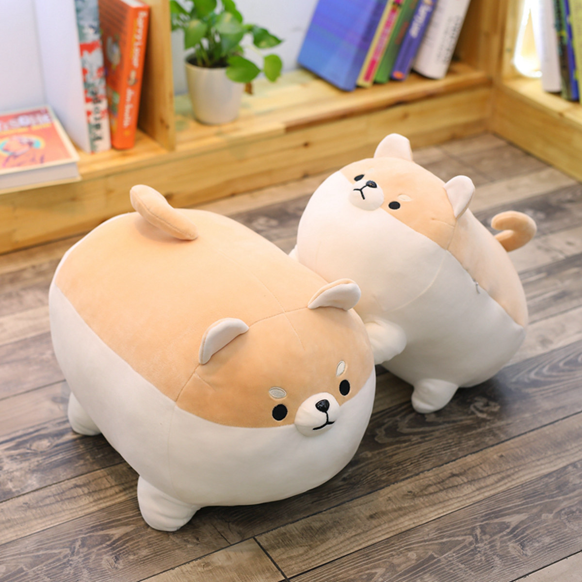 趴趴狗睡觉抱枕毛绒玩具 柴犬公仔 玩偶可爱娃娃厂家直供代发