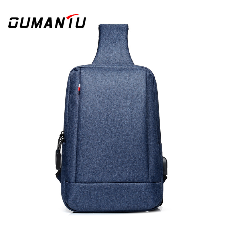 2021 New Men's Breast Bag Custom Oxford Cloth Breast Bag Business Casual Shoulder Bag Large Capacity Crossbody Bag Application Scenario