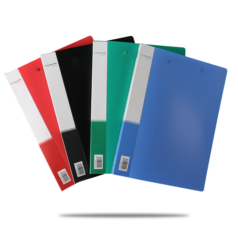 Plastic file folders, a4 loose-leaf clamps, single strong clamps, office storage folders, pp file folders, double clamps, printing wholesale