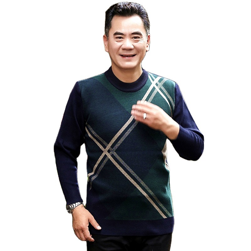 【 Delivery Insurance, multiple styles to choose from 】 Thickened middle-aged men's knitted sweater, autumn and winter casual sweater, Tongxiang wool sweater Item Picture