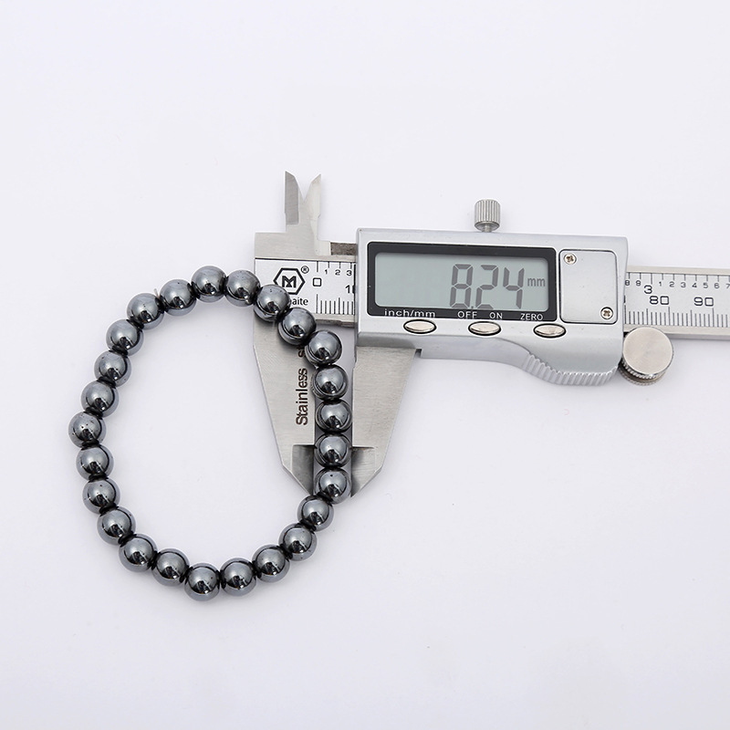 Europe And The United States Foreign Trade Hot Magnetic Black Gall Stone Bead Bracelet 6Mm8mm10mm Black Gall Stone Bracelet Couple Bracelet Gift Small Gift Manufacturers Wholesale Application Scenario