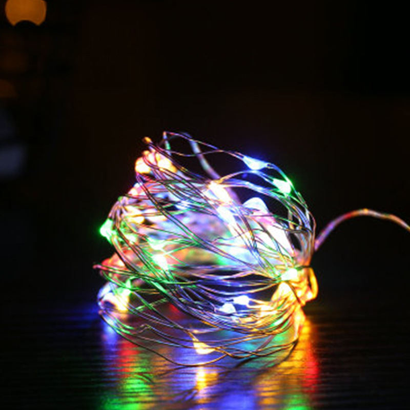 LED光串DIY彩灯串灯满天星圣诞节灯饰防水户外装饰灯室内调节暖灯详情图2