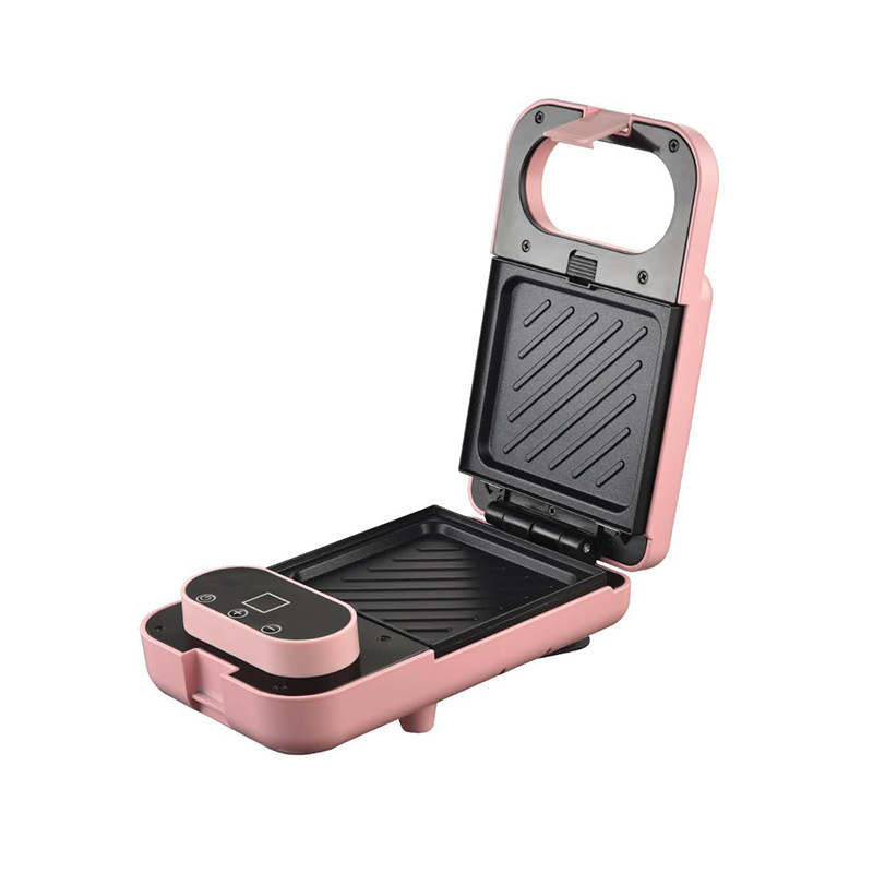 Customized breakfast machine, sandwich machine, light food machine, multi-functional heating toast press toaster, mini waffle machine details Picture