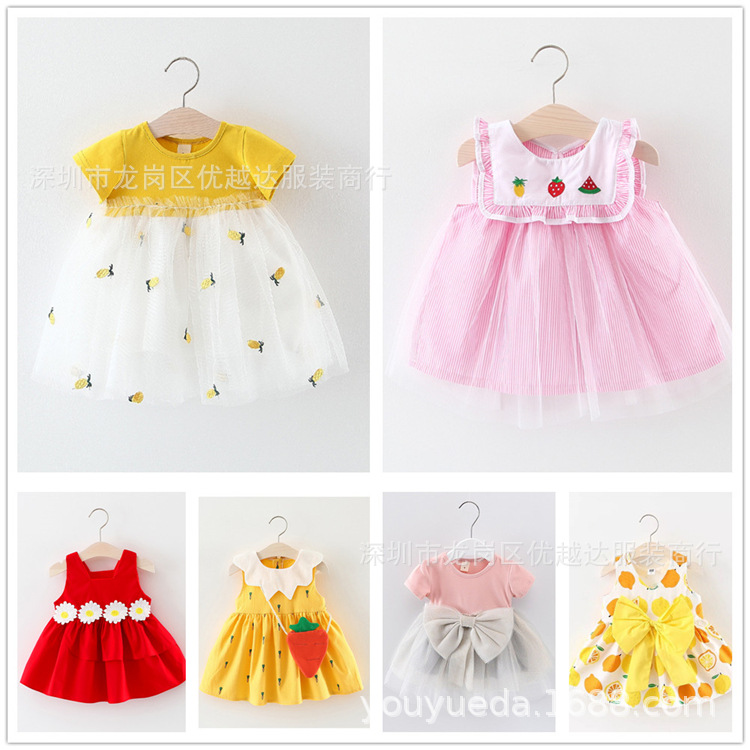 Summer cheap supply of new children's dresses for foreign trade, girls' dresses, foreign trade mesh princess dresses details Picture