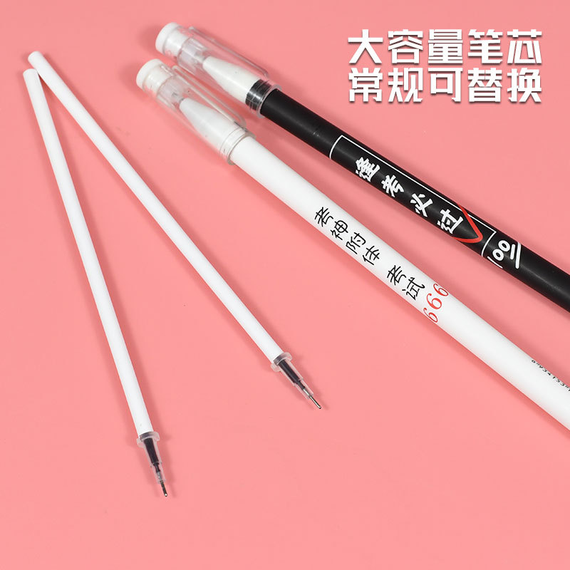 Weibu creative cartoon neuter pen set lovely transparent simple ballpoint pen affordable stationery for students Application Scenario