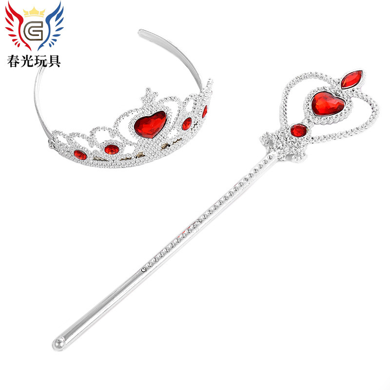 Manufacturers Direct Sales Of Cute Cartoon Heart Rubik's Cube Stick Headband Set Creative Frozen Love Fairy Stick Item Picture