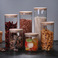 高硼硅玻璃收纳盒 透明五谷杂粮食品保鲜盒 高硼硅密储物罐图