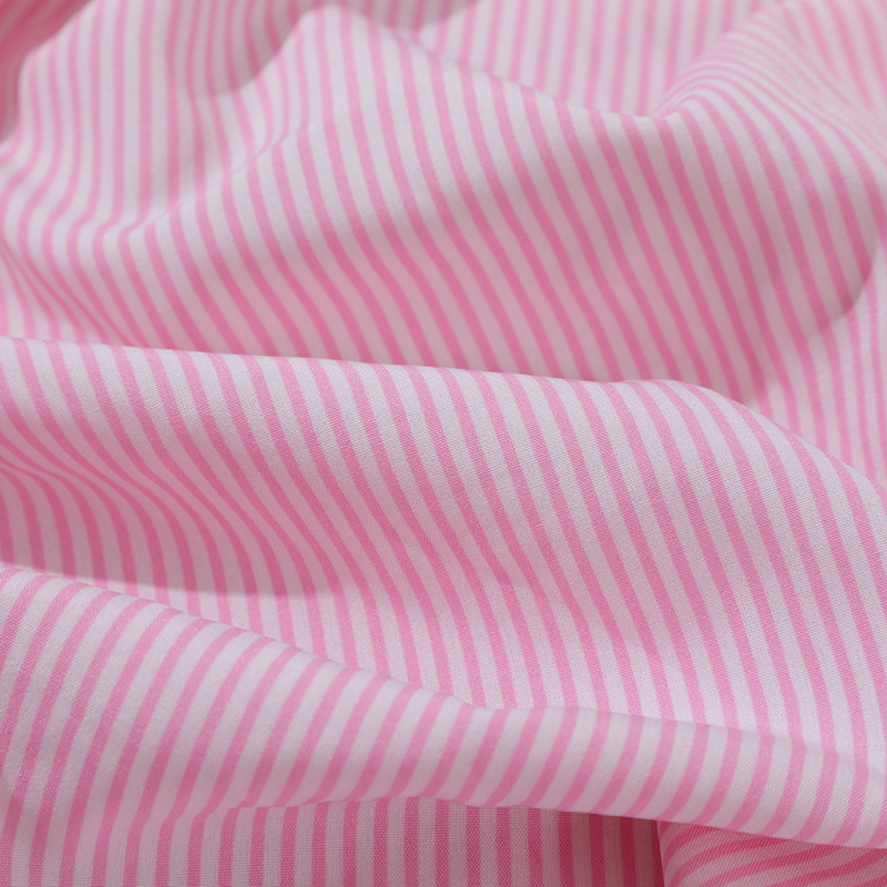 Factory Direct Pinstripe Polyester Woven Fabric Black And White Striped Four-Sided Elastic Shirt Fabric Micro Stretch Fashion Cloth Specification drawing