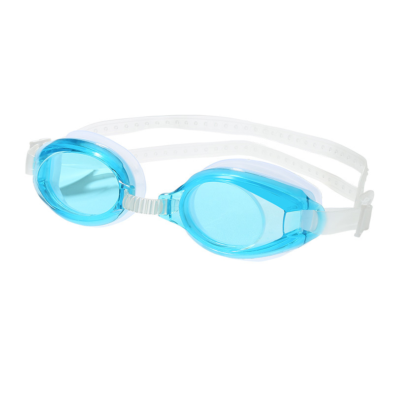 爆款游泳镜成人儿童通用平光防雾泳镜防水高清PC袋装护目眼镜批发详情图5