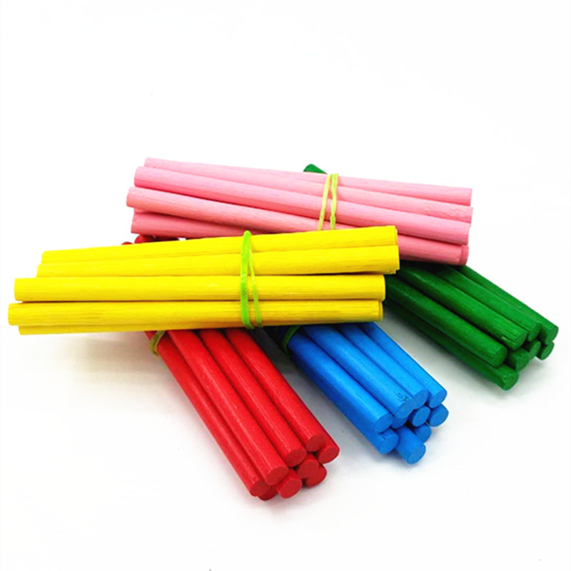 The manufacturer supplies colored wooden counting rods, educational toys and counters for wholesale at two-yuan stores Specification image