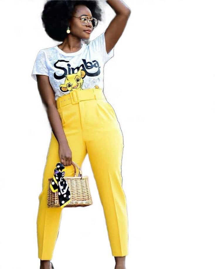 European and American women's clothing, Amazon Spring/Summer high-waisted casual dress pants, slimming suit pants, women's long pants, autumn professional pants Item Picture