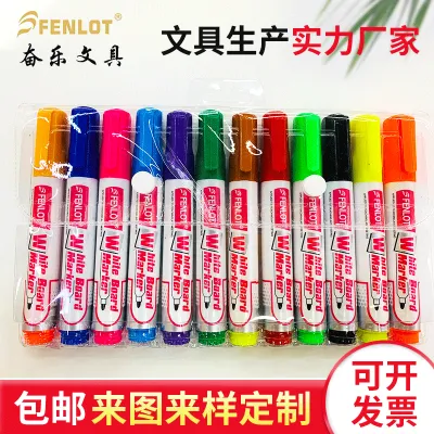 Wholesale Whiteboard Pen Children Painting Color Can Be Erased 12 Color Whiteboard Pen Office Writing Blackboard Pen Can Be Erased Without Trace