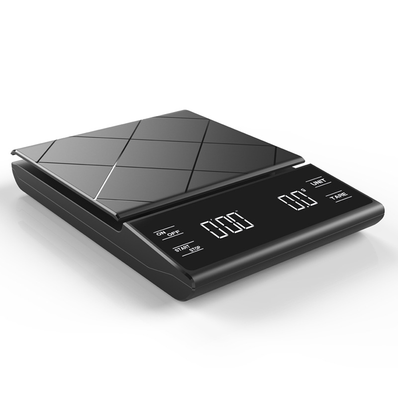 Amazon coffee scale, multi-functional bar counter electronic scale, gram scale with timer, 3KG kitchen scale