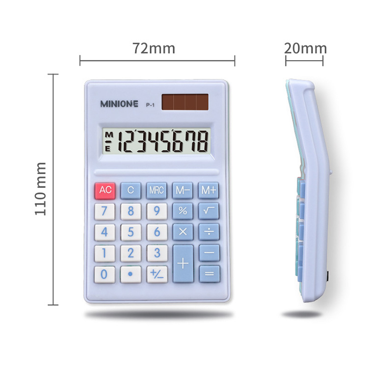 Creative, cute and portable 8-digit ABS plastic calculator, student calculation supplies, street stall arithmetic style details Picture