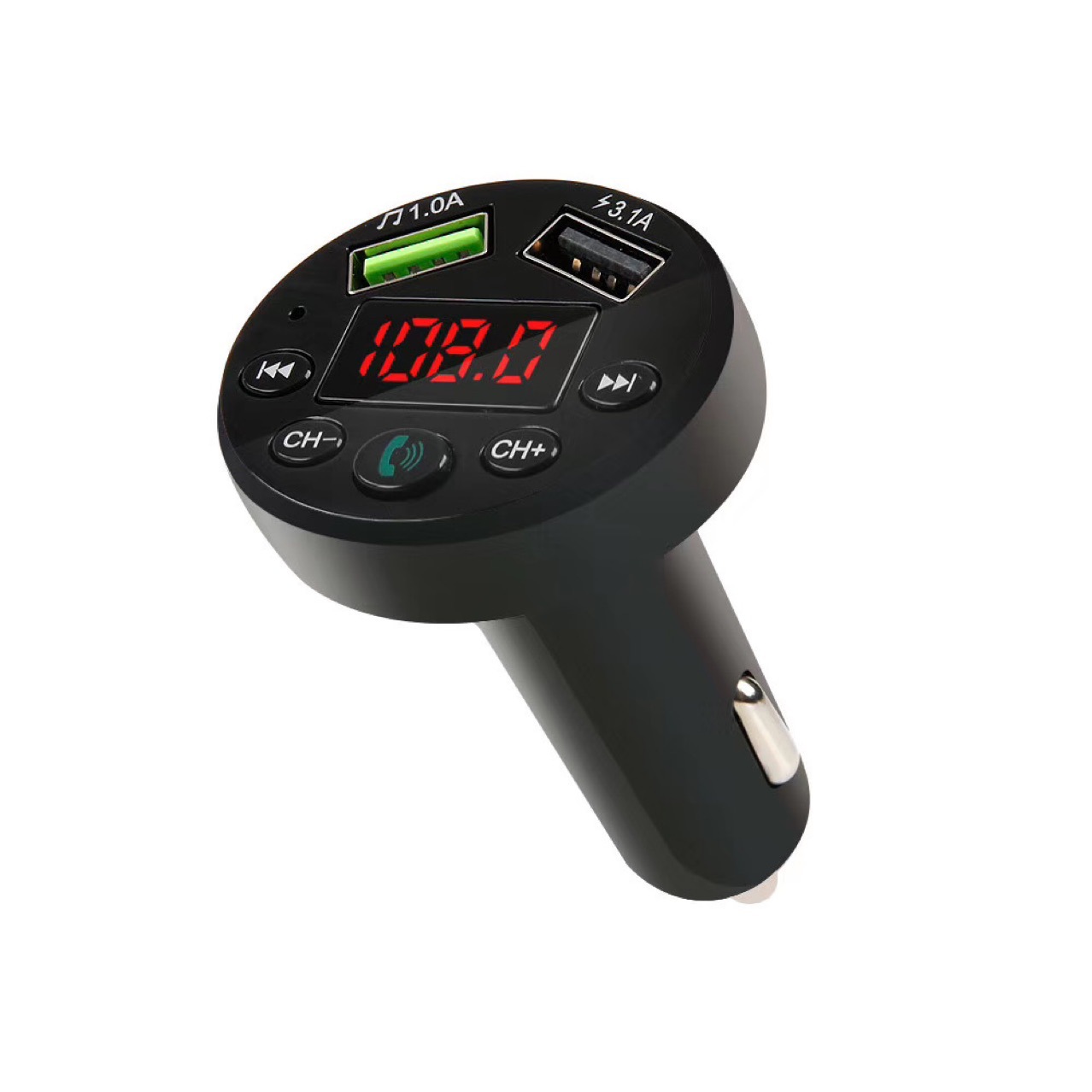 车载mp3 E6蓝牙接收器 E6车载MP3 FM发射免提通话 车载mp3详情4