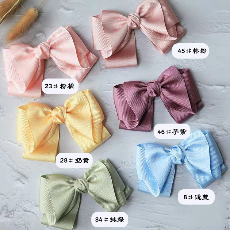 South Korea Imported Ribbed Ribbon Handmade Hair Accessories Diy Bow Material Gift Box Packaging Hat Clothing Accessories Specification drawing