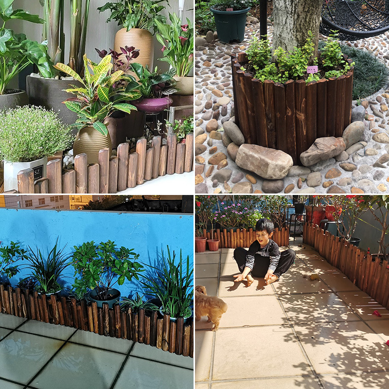 碳化插地木栅产品图