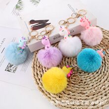 厂家批发款獭兔毛球仿毛绒球挂件配饰辅料人造小毛球饰品DIY挂饰详情13