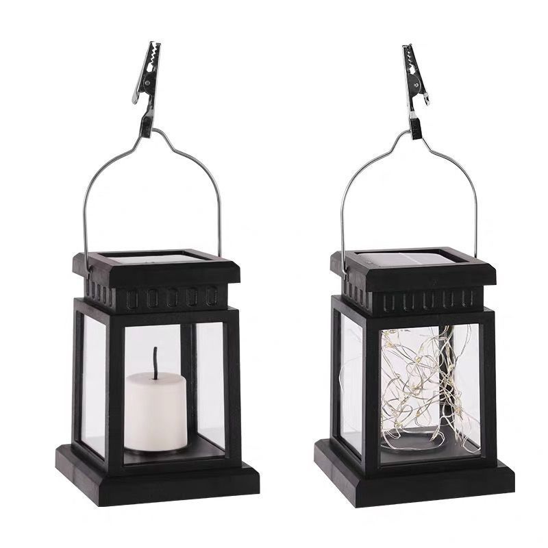 Cross-border solar retro palace lanterns, atmosphere landscape garden, outdoor wall-hung courtyard, star candles, wind lamps details Picture