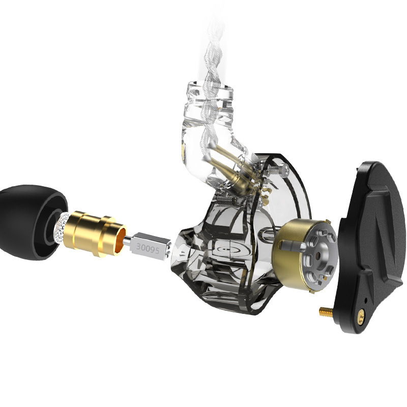 KZ-ZSN PRO X in-ear headphones with metal coils, iron wires, and a microphone are designed for gaming, PUBG, and computer earbuds Item Picture