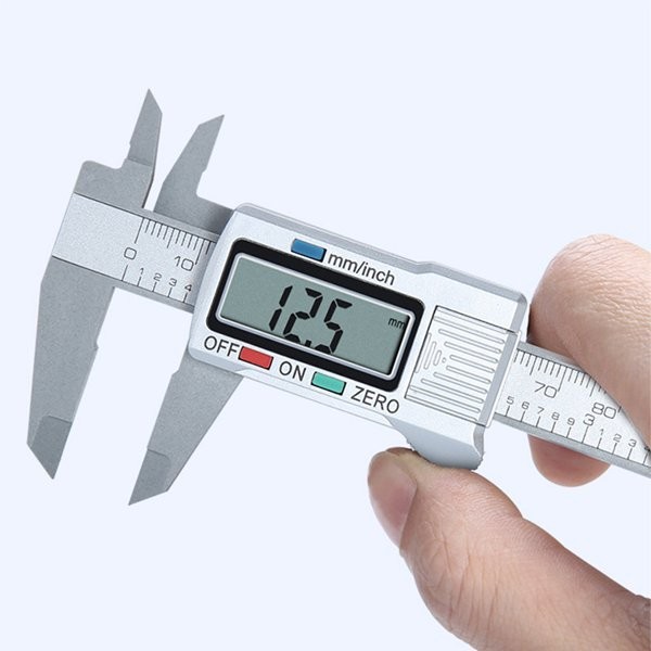 Electronic digital display vernier caliper 0-150mm carbon fiber digital large screen plastic digital display caliper accuracy 0.1MM Specification image