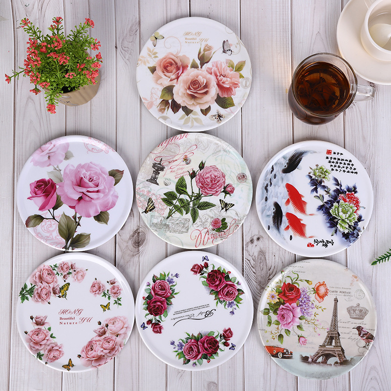 Manufacturers Direct Supply Of Melamine Non-Oil Heat Insulation Mat Fruit Tray Tray Plate Light And Non-Breakable Plate Plate Plate