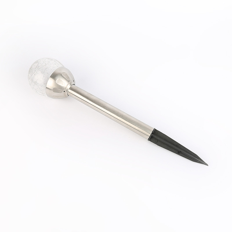 Lawn light, square park greening, solar garden light, glass ball, transparent direct insertion type lawn light details Picture