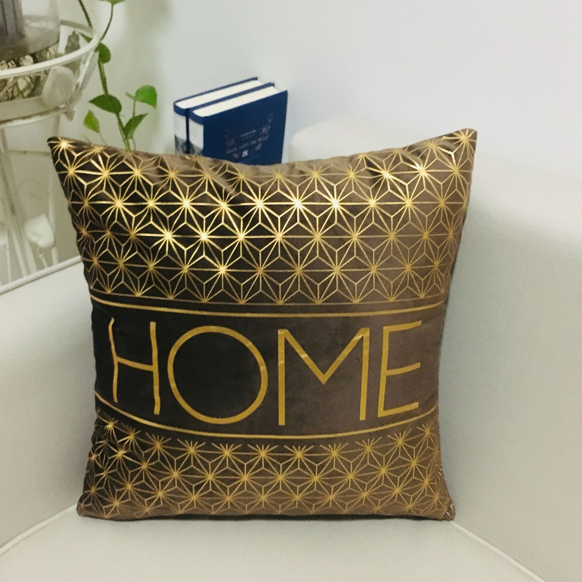 Haona Home Textile Amazon Burst Home Dutch Velvet Solid Color Throw Pillow Cross Border Car Cushion Office Sofa Pillow Specification drawing