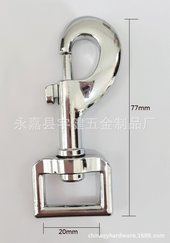 The manufacturer supplies zinc alloy pet buckles, hooks, pull hooks and leash buckles Specification image