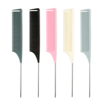 Manufacturers directly supply new salon hair dye highlights comb tip tail comb plastic styling comb salon highlights hair tools