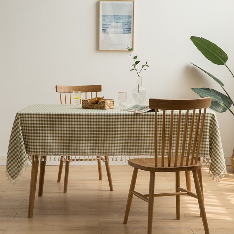 Cross-border tablecloth, Nordic ins style, Japanese tablecloth, tassel rectangular, Nordic fresh and light cotton and linen lace Application Scenario