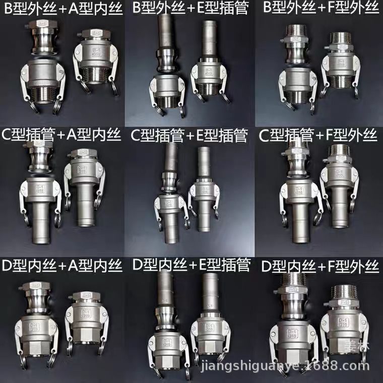 ABFDC type male and female end internal and external thread male and female stainless steel aluminum alloy quick couplings are in large stock and available for immediate dispatch Application Scenario