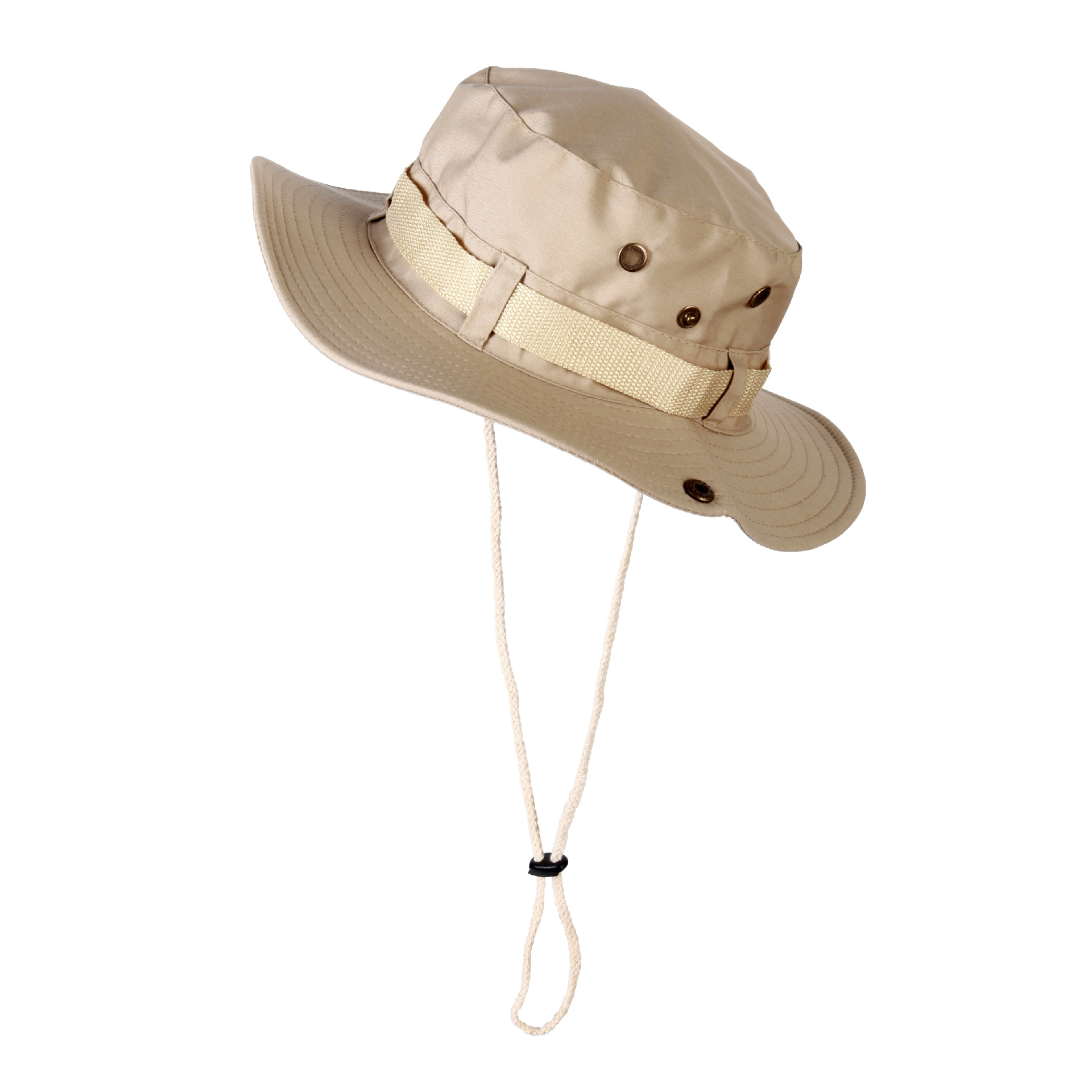 Outdoor Fisherman Hat Large Canopy Shade Fishing Hat Mountaineering Jungle Sunblock Hat For Men And Women Logo Webbing Benny Hat details Picture