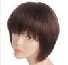 Wholesale full real hair wigs, real hair wigs for middle-aged and elderly people, short hair wigs for women, real hair strands, bobo hair wigs Specification image