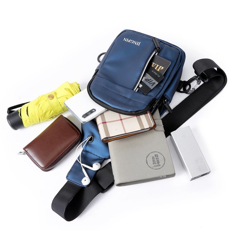 Cross-border new multi-functional sports and casual Chest package, men's single-shoulder bag, crossbody bag, waterproof Chest Package Item Picture