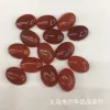 Factory direct sales of popular European and American fashionable egg-shaped agate ring face semi-precious stone bare stone jewelry accessories and handicrafts wholesale Item Picture