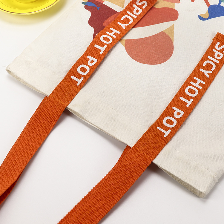 Canvas Tote Bag Set Students Single Shoulder Canvas Bag Set Folding Canvas Bag Shopping Cotton Bag Set Logo Specification drawing