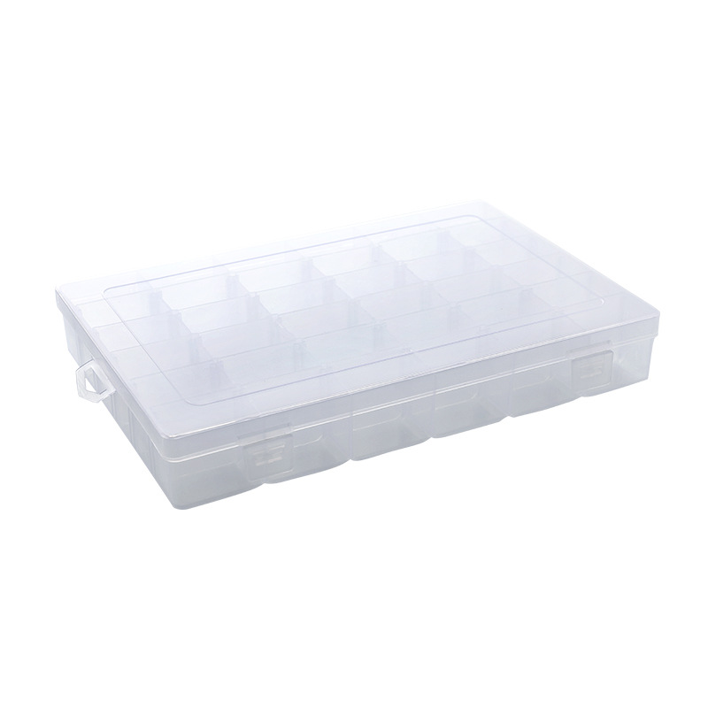 36-compartment detachable transparent plastic box, multi-functional desktop creative organization small box, DIY small item storage box Item Picture