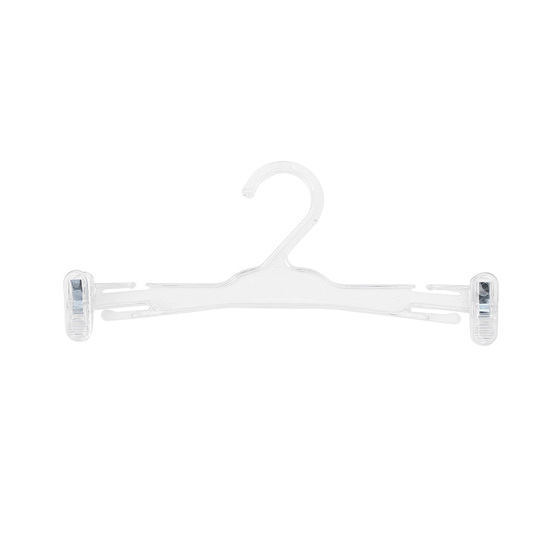 Plastic children's transparent inner hangers for drying underwear, hanging bras, special underwear store hangers, underwear clips wholesale details Picture