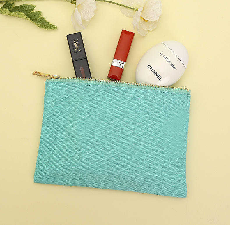Diy Pen Bag Canvas Print Makeup Bag Hold Bag Women's Multi-Functional Storage Amazon Cross-Border Hot