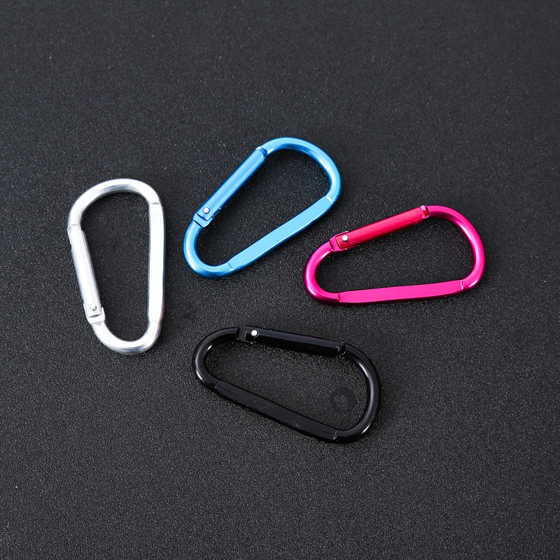 D-Type Pressed Aluminum Hiking Buckle Backpack Buckle Bluetooth Headset Kettle Spring Hook Outdoor Climbing Buckle Specification drawing