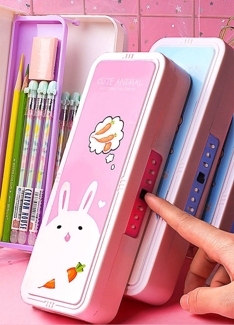 密码文具盒 抖音同款小学生铅笔盒女公主笔盒多功能锁文具盒笔盒
