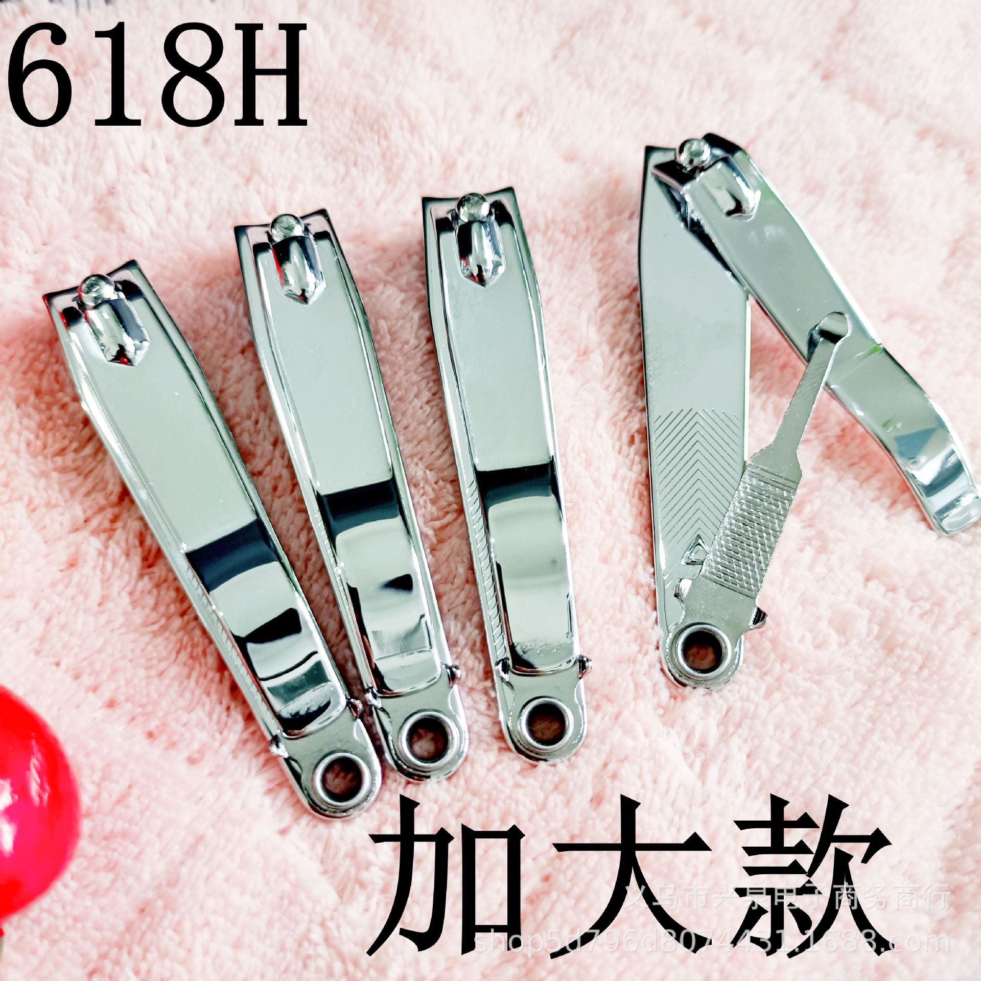 618H Large nail clippers with ear spoons, nail clippers, large metal nail clippers, portable
