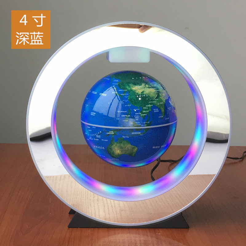 磁悬浮高清地球仪办公室摆件家居装饰自转发光黑科技生日礼物夜灯