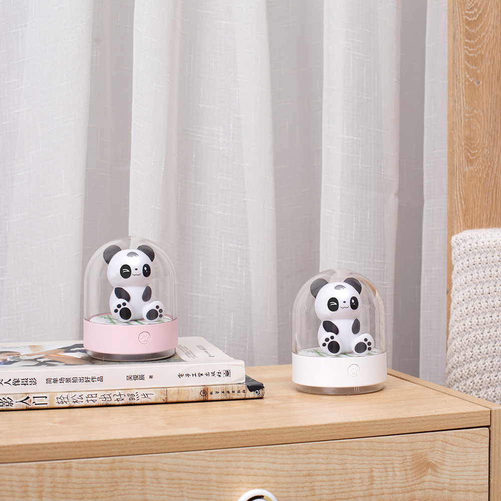 Creative Panda Aromatherapy Night Light Cute Little Animal Aromatherapy Machine Colorful Mini Miniature Aromatherapy Night Light Application Scenario