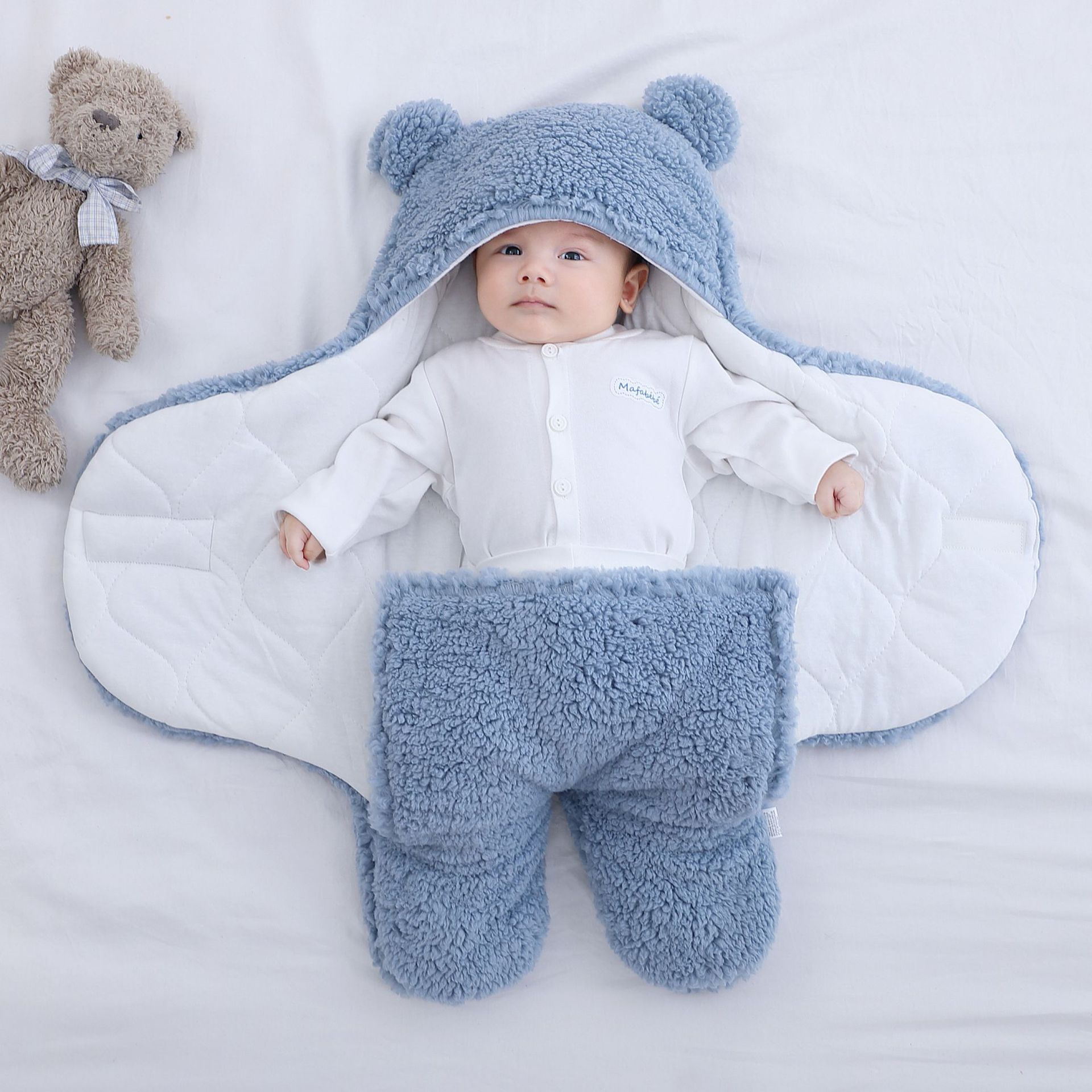 Baby Hold By Newborn Autumn And Winter Thickened Bag By Newborn Baby Anti-Shock Swaddling 0-3-6 Months Supplies