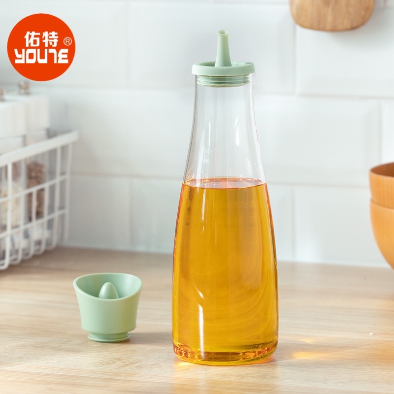 晶致创意防漏油醋瓶家用厨房用品玻璃调味瓶储酱油瓶小油壶详情图2