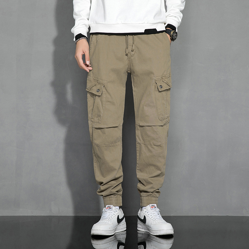 Autumn And Winter New Men's Casual Pants Trend Elastic Pants Fashion Corset Pants Comfortable Men's Pants Student Cargo Pants Men Specification drawing