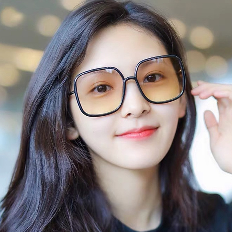 新款韩版墨镜女防紫外线大框大脸显瘦圆脸潮时尚网红同款太阳眼镜图
