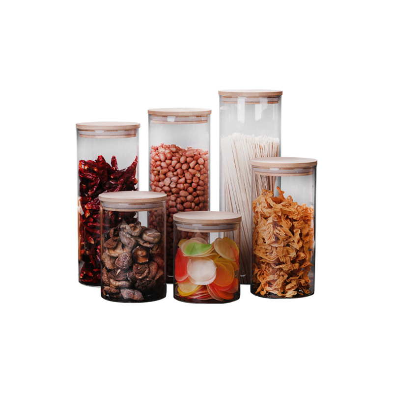 高硼硅玻璃收纳盒 透明五谷杂粮食品保鲜盒 高硼硅密储物罐详情图5